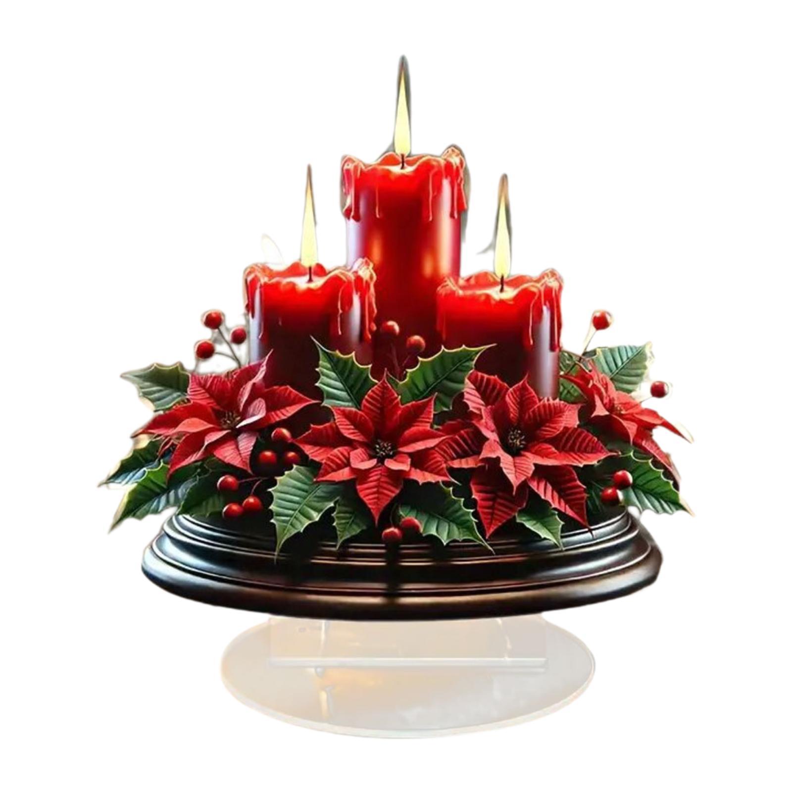 Candle Supplies Europe - Christmas Decorations Table Centerpiece Acrylic Candle