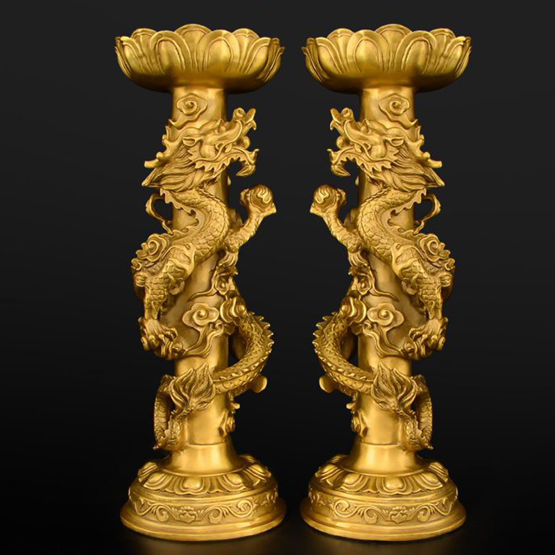 Candle Supplies Europe - Creative Brass Candle Holders for Buddha