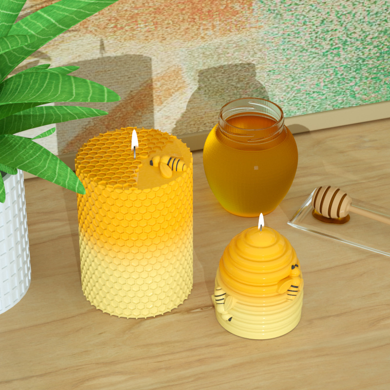 Candle Supplies Beeswax - Nến Khuôn Silicon 3D Ong Tổ