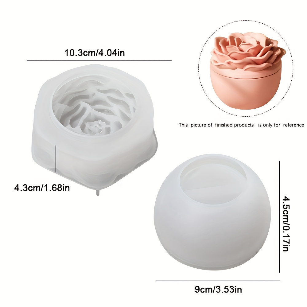 Silicone molds for floral resi - đánh giá và giá Candle Supplies Jars