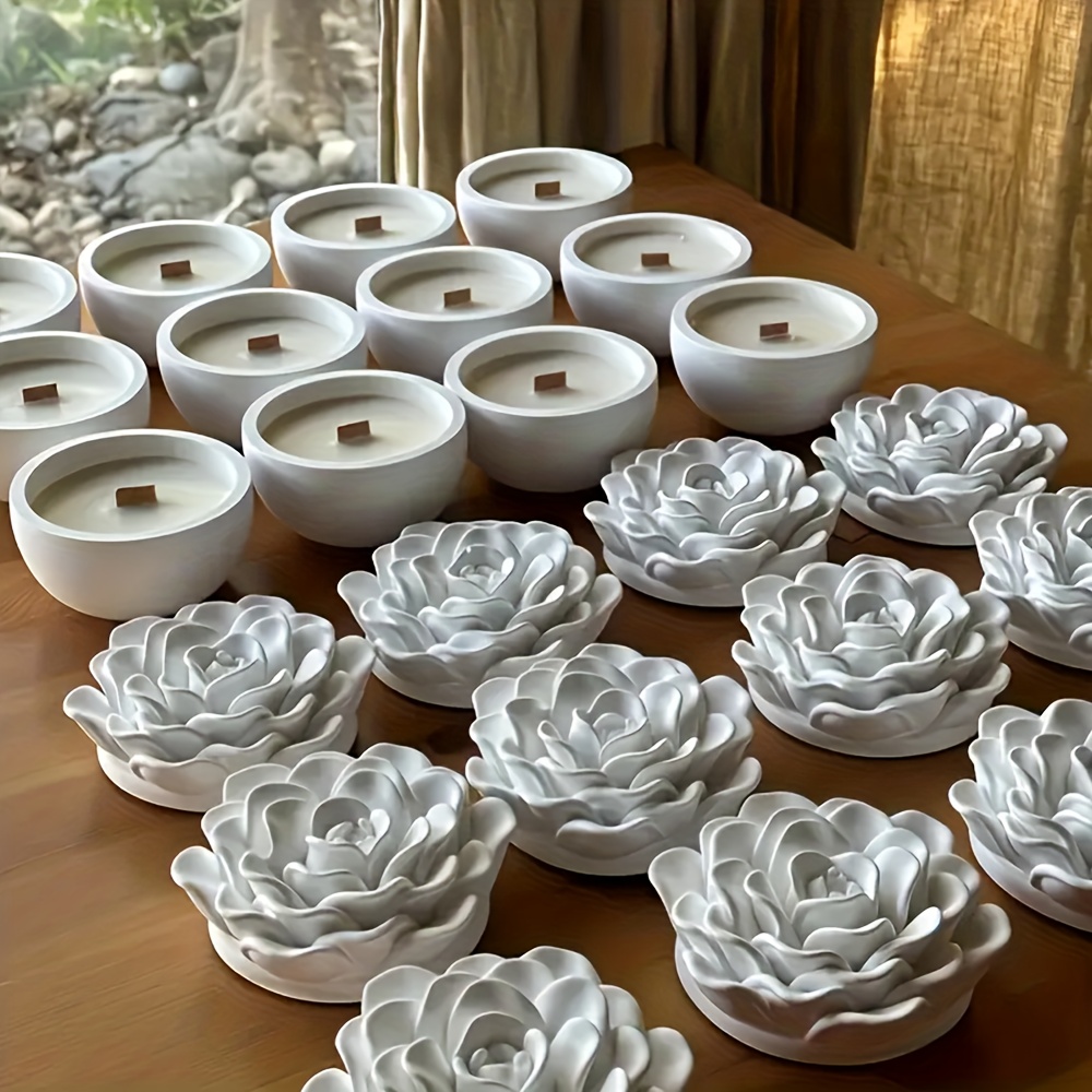 Silicone molds for floral resi - đánh giá và giá Candle Supplies Jars