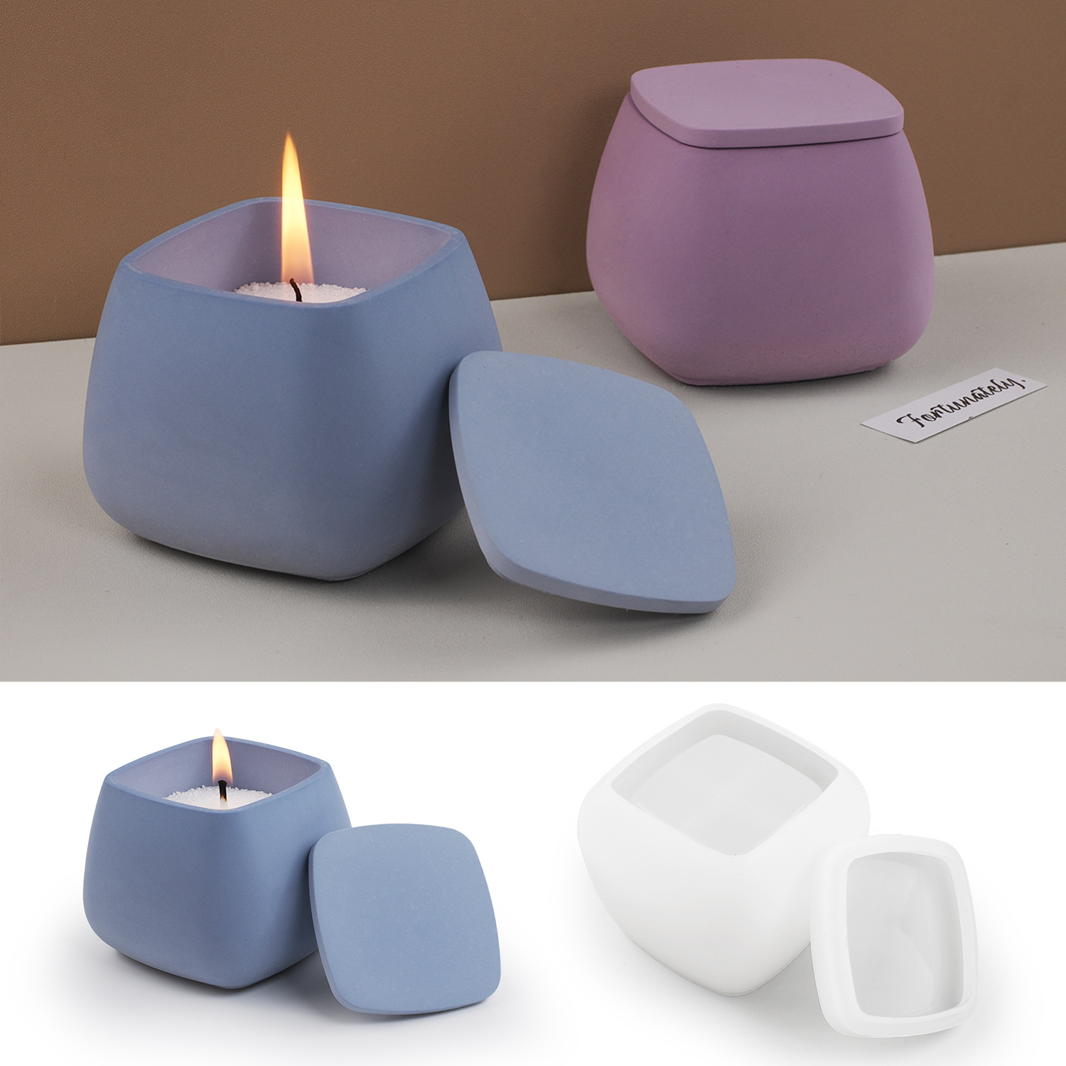 DIY Epoxy Cement Plaster Silic - đánh giá và giá Candle Supplies Jars