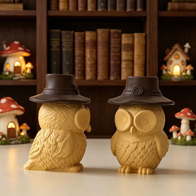 2Set of silicone molds for owl - đánh giá và giá Candle Supplies Jars