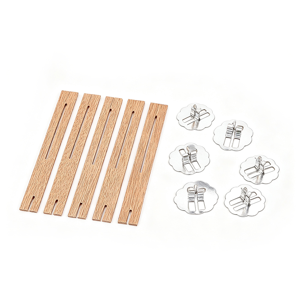 5pcs Natural Slotted Wooden Ca - đánh giá và giá Candle Supplies Beeswax