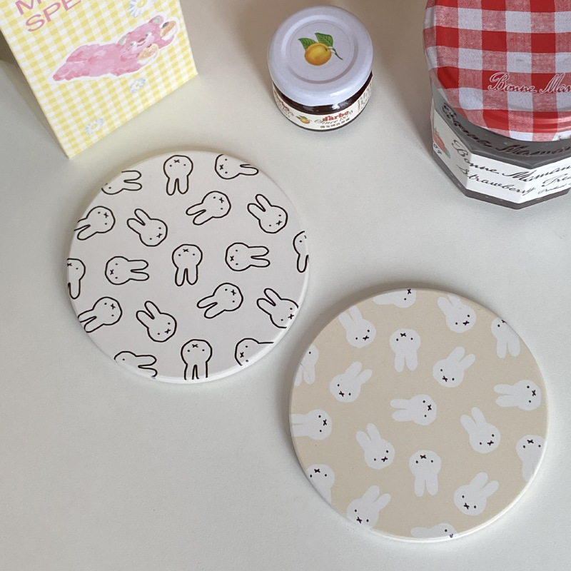 Hot Cute Miffy Series Coffee C - đánh giá và giá Heat Resistant Mat