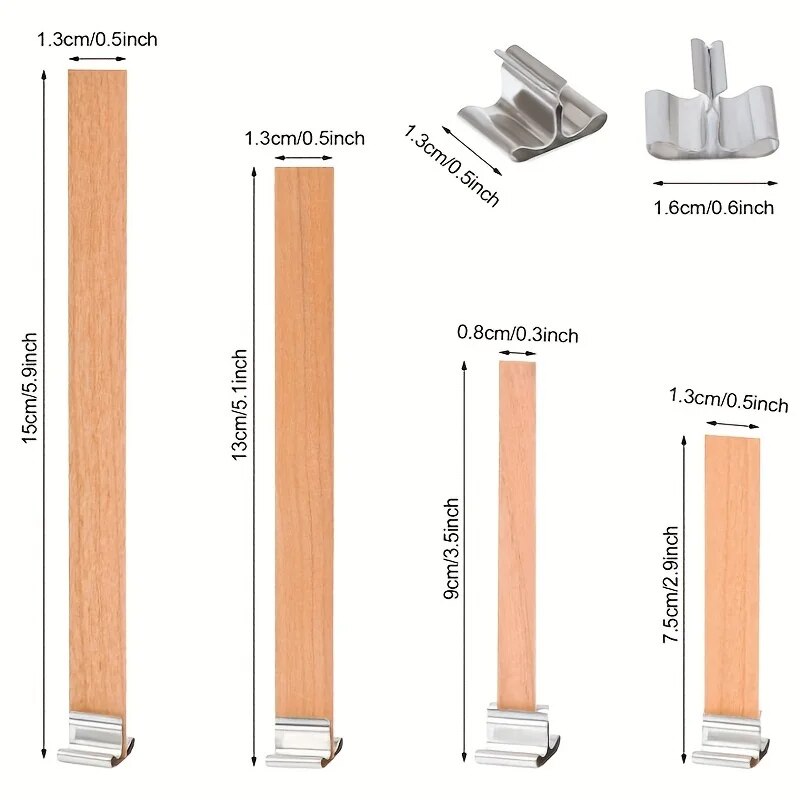 30pcs High Quality Wooden Cand - đánh giá và giá Candle Supplies Beeswax