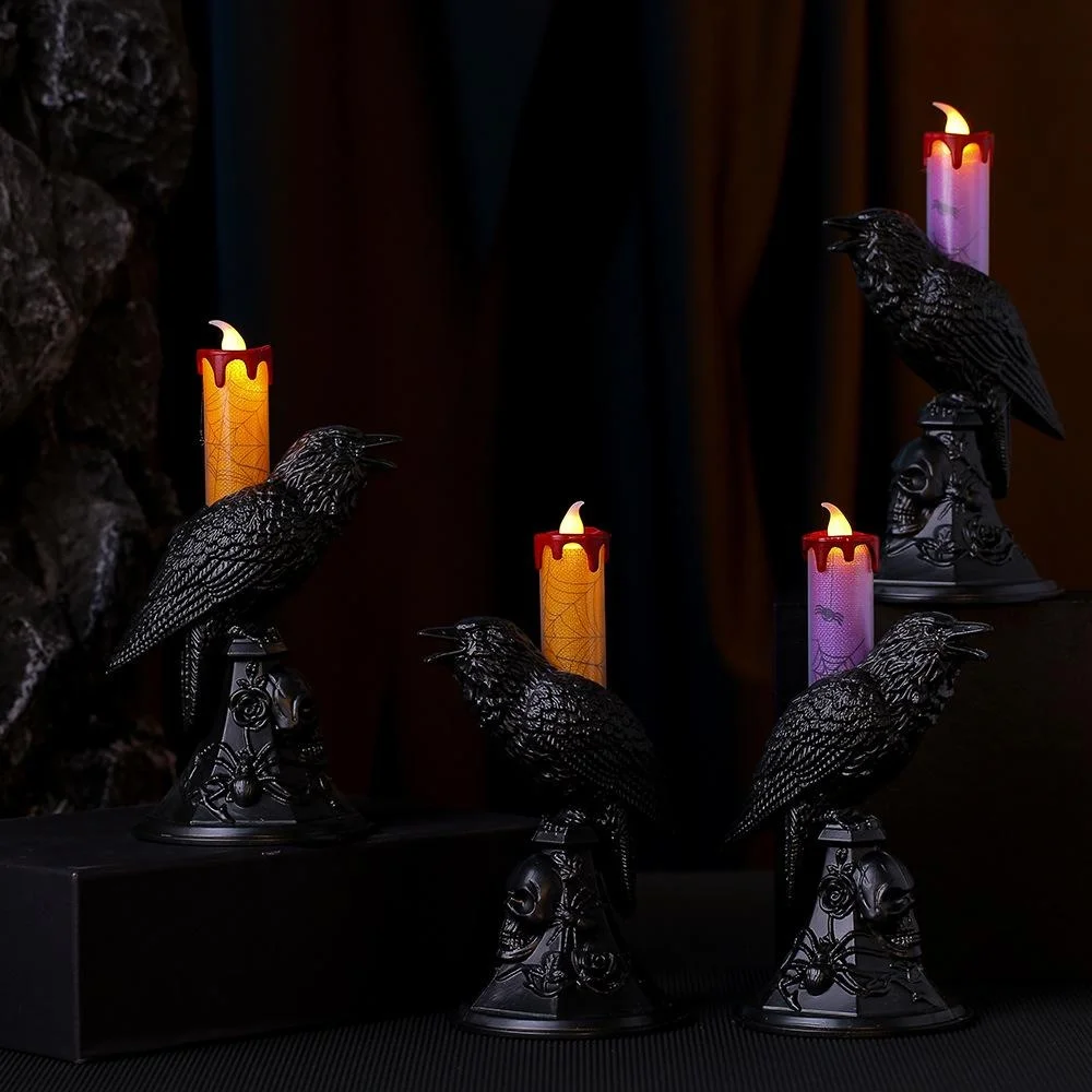 New Black Crow Statue Glowing  - đánh giá và giá Candle Supplies Europe