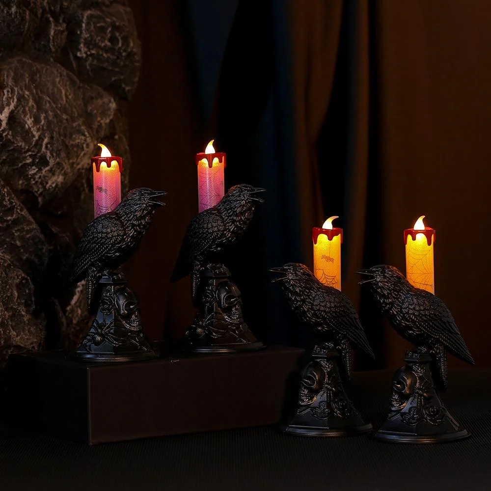 New Black Crow Statue Glowing  - đánh giá và giá Candle Supplies Europe