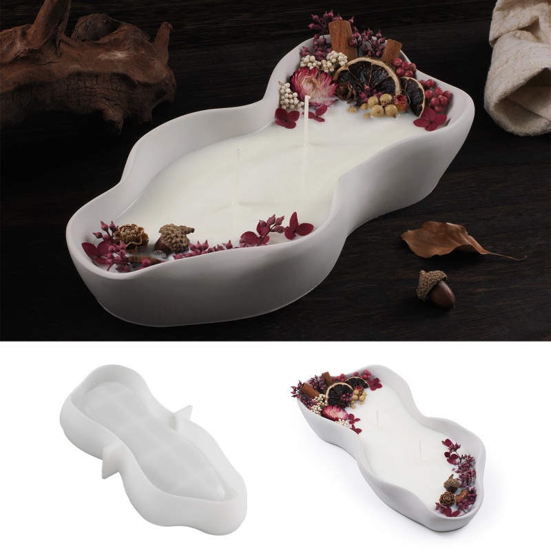 DIY Irregular Wave Candle Bowl - đánh giá và giá Candle Supplies Jars