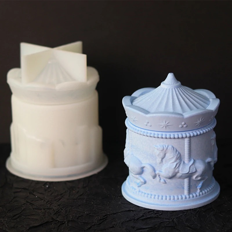 Funny Carousel Storage Box Sil - đánh giá và giá Candle Supplies Jars