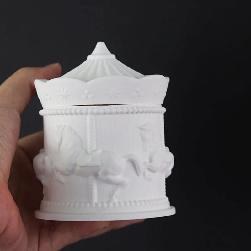Funny Carousel Storage Box Sil - đánh giá và giá Candle Supplies Jars