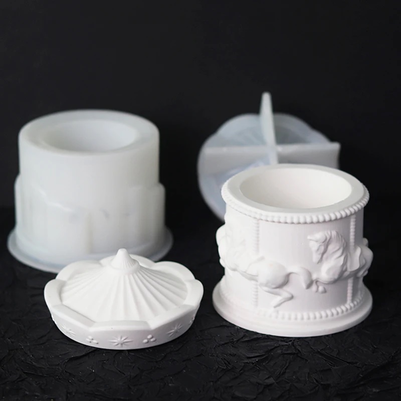 Funny Carousel Storage Box Sil - đánh giá và giá Candle Supplies Jars