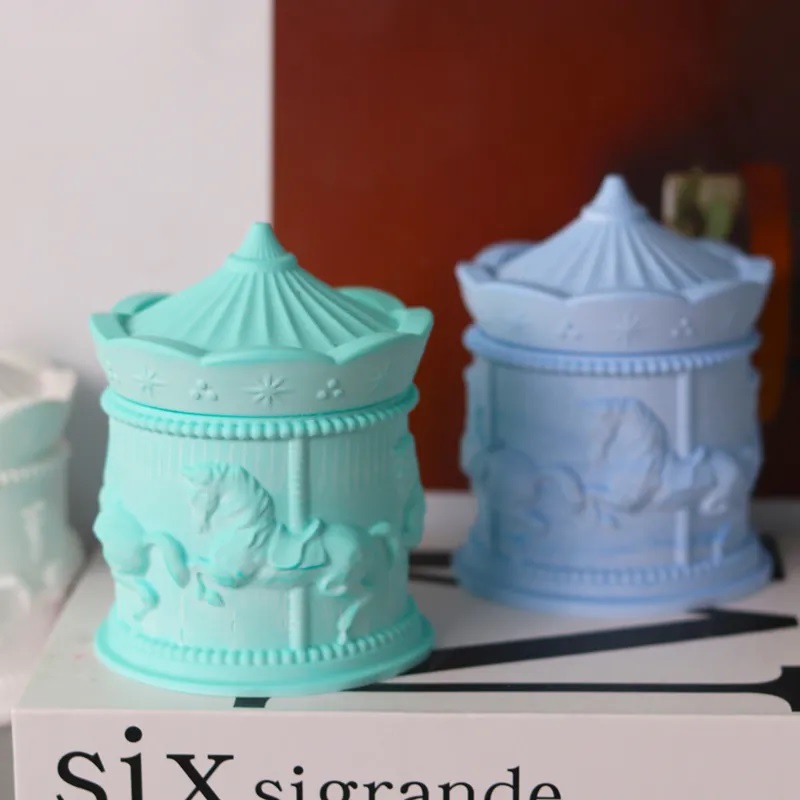 Funny Carousel Storage Box Sil - đánh giá và giá Candle Supplies Jars