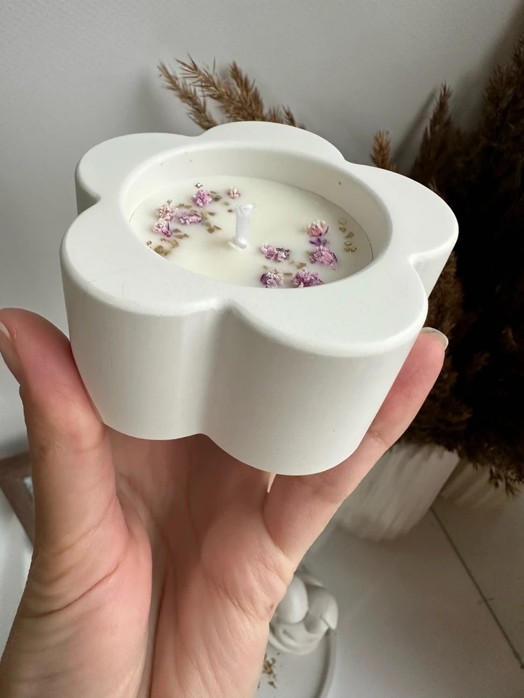 3D Plum Blossom shaped Cylindr - đánh giá và giá Candle Supplies Jars