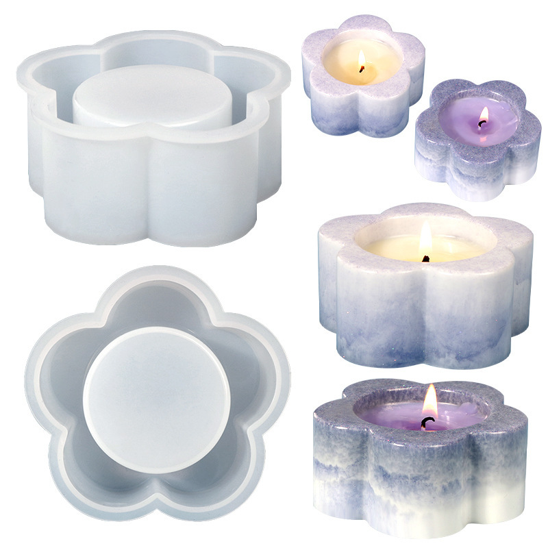 3D Plum Blossom shaped Cylindr - đánh giá và giá Candle Supplies Jars