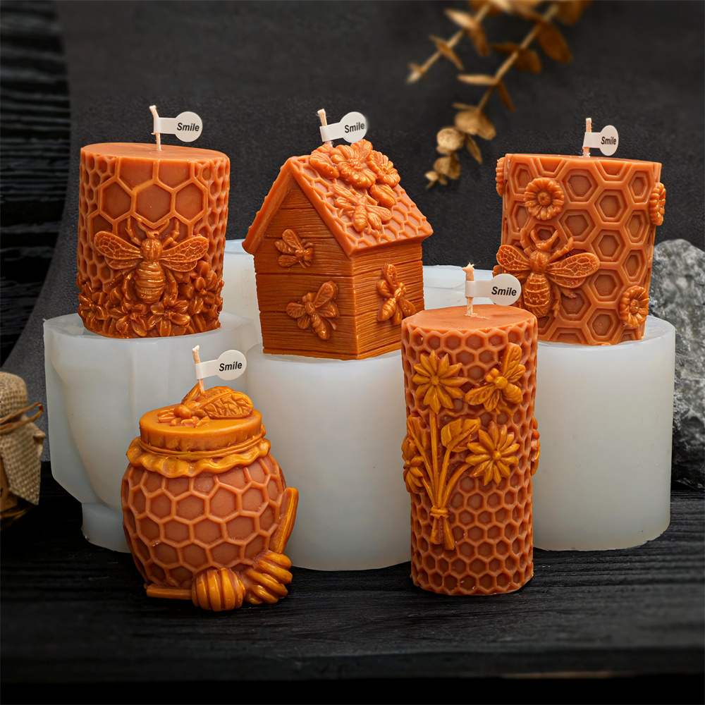 Honeycomb Pillar Candle Mold B - đánh giá và giá Candle Supplies Jars