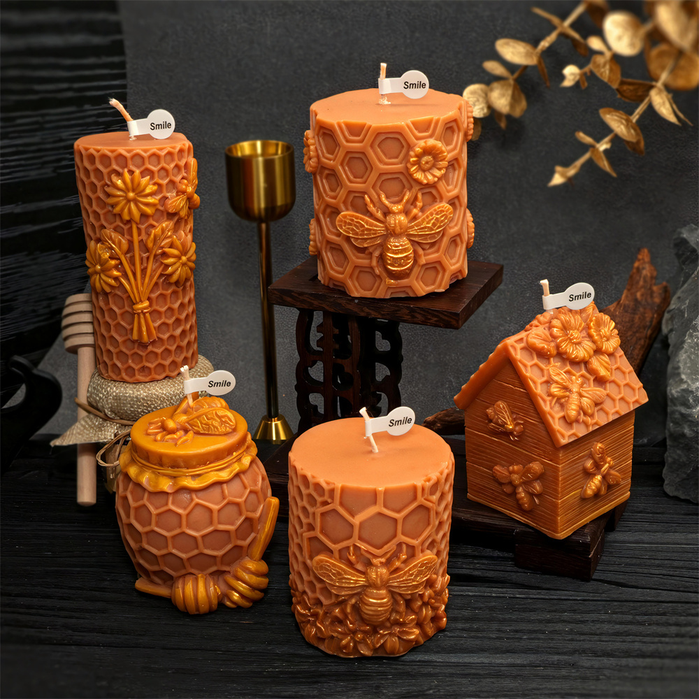 Honeycomb Pillar Candle Mold B - đánh giá và giá Candle Supplies Jars