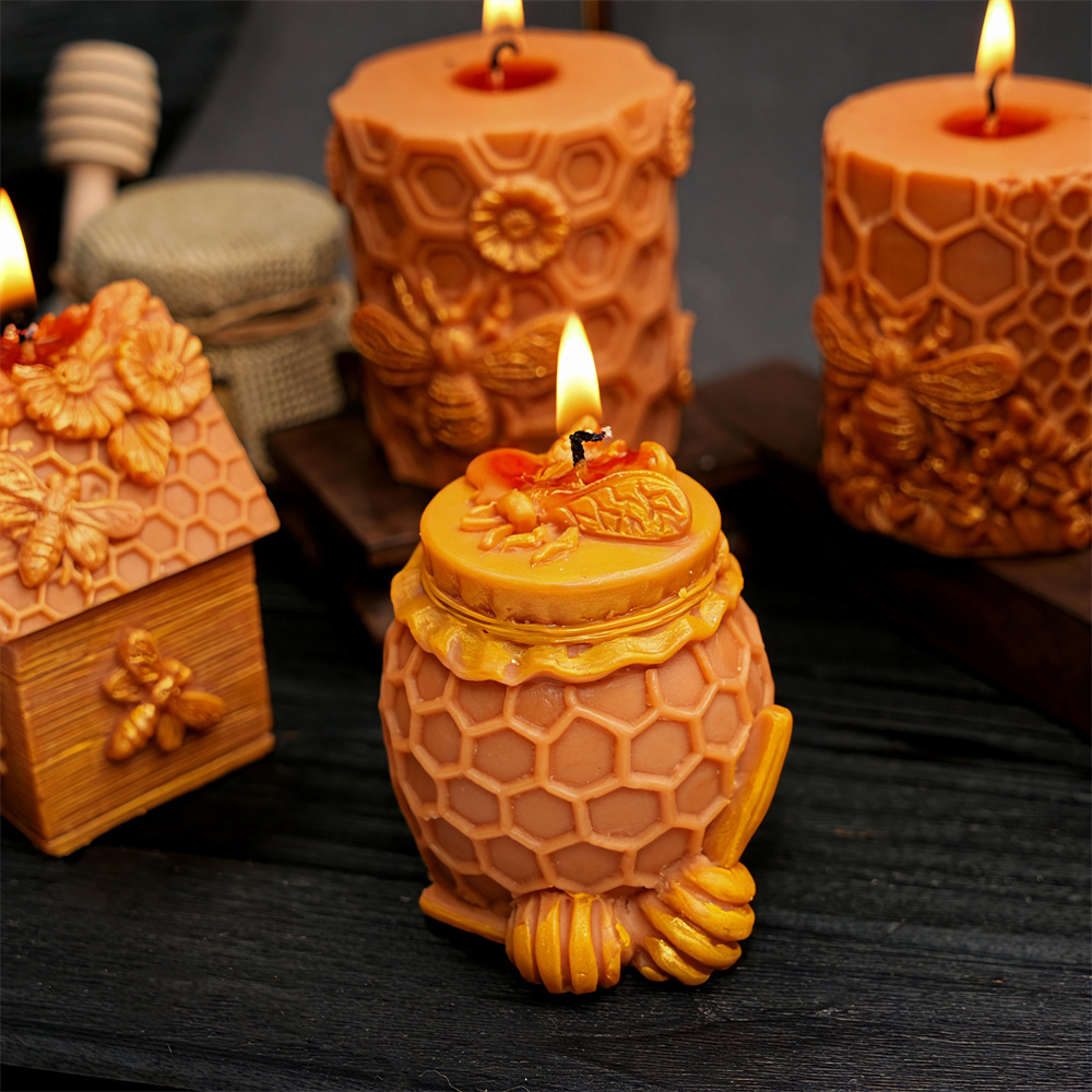 Honeycomb Pillar Candle Mold B - đánh giá và giá Candle Supplies Jars