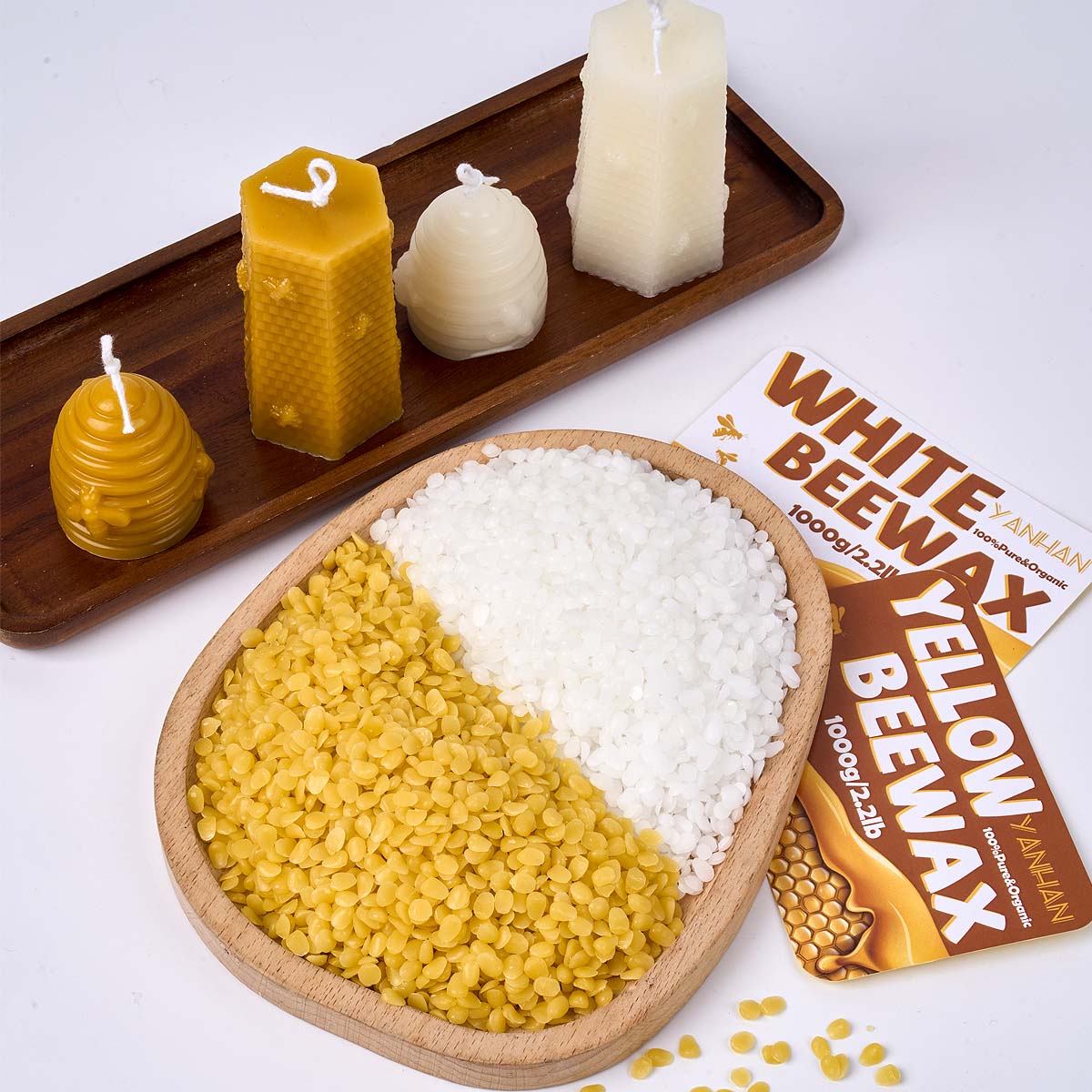 1000g Pure Natural Granular Wh - đánh giá và giá Candle Supplies Beeswax