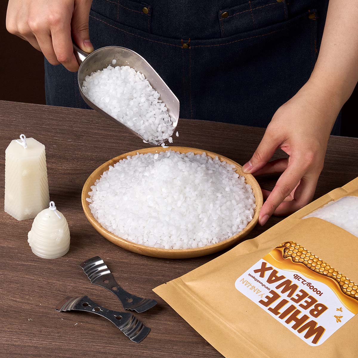 1000g Pure Natural Granular Wh - đánh giá và giá Candle Supplies Beeswax