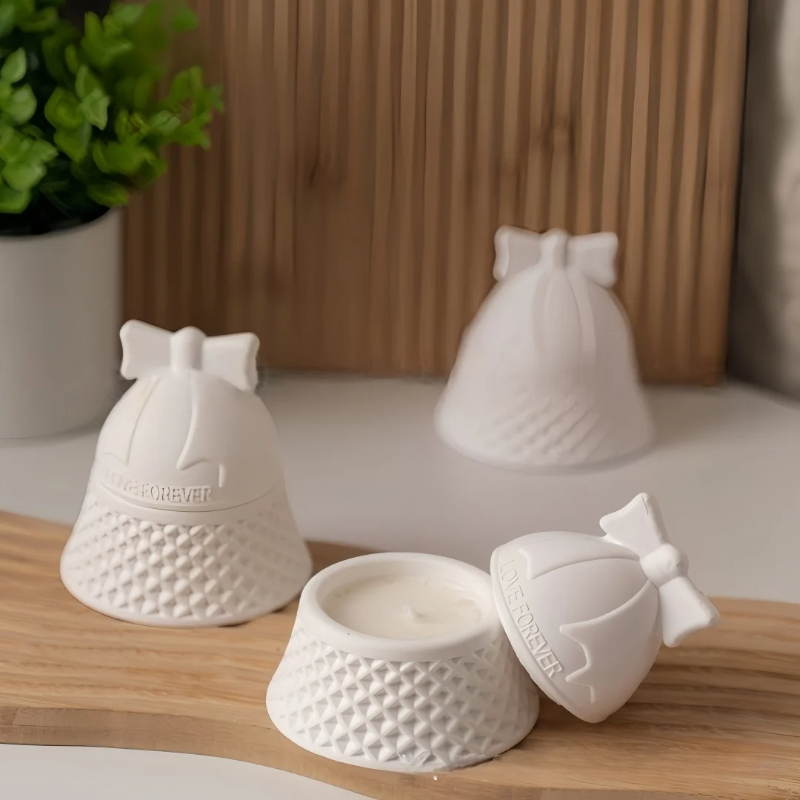 Christmas Bell Shaped Silicone - đánh giá và giá Candle Supplies Jars