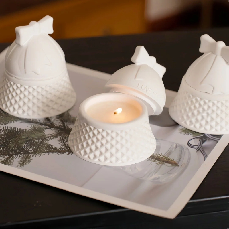 Christmas Bell Shaped Silicone - đánh giá và giá Candle Supplies Jars
