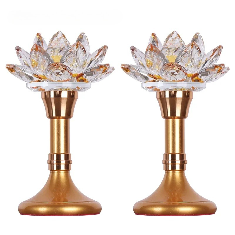 Colorful Glass Lotus Simulated - đánh giá và giá Candle Supplies Europe