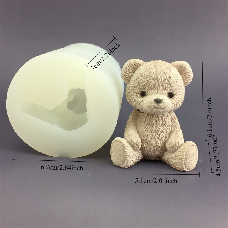 Cute Bear Honey Jar Silicone C - đánh giá và giá Candle Supplies Jars
