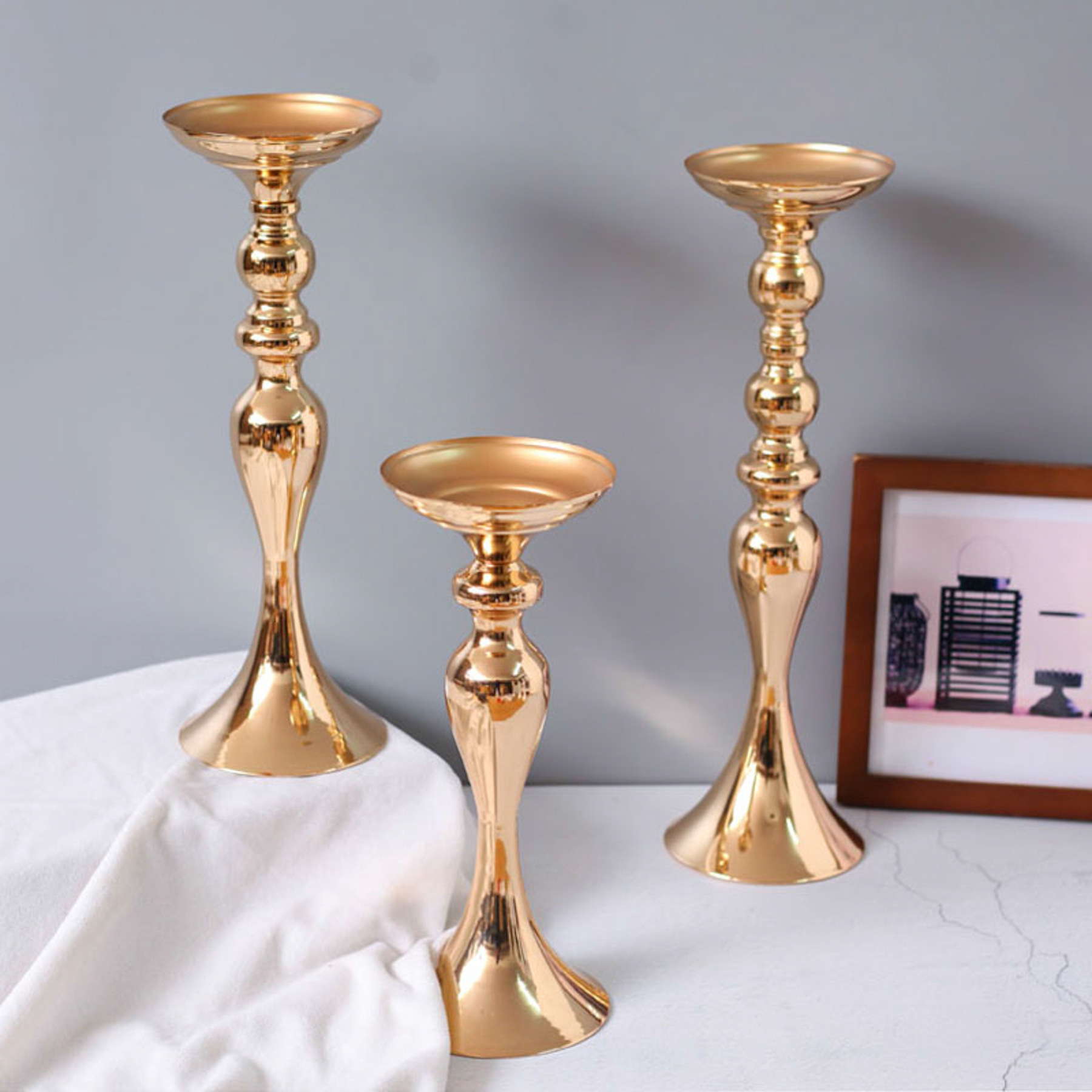 3 Colors Metal Mermaid Candles - đánh giá và giá Candle Supplies Europe