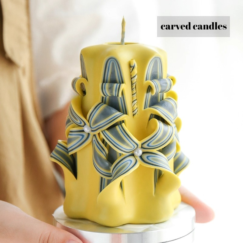 1KG Carved Scented Candle Raw  - đánh giá và giá Candle Supplies Beeswax